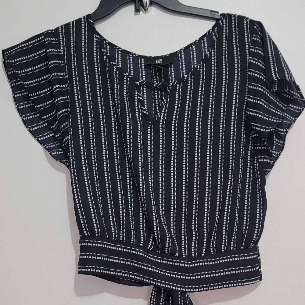 WORMEN BLOUSE BLACK/ WHITE S